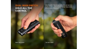 Fenix E06R Pro - Lanternă EDC Flat - 1600 Lumeni - 160 Metri - Black
